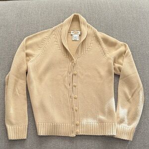 Talbots Women's Beige Cardigan Sweater